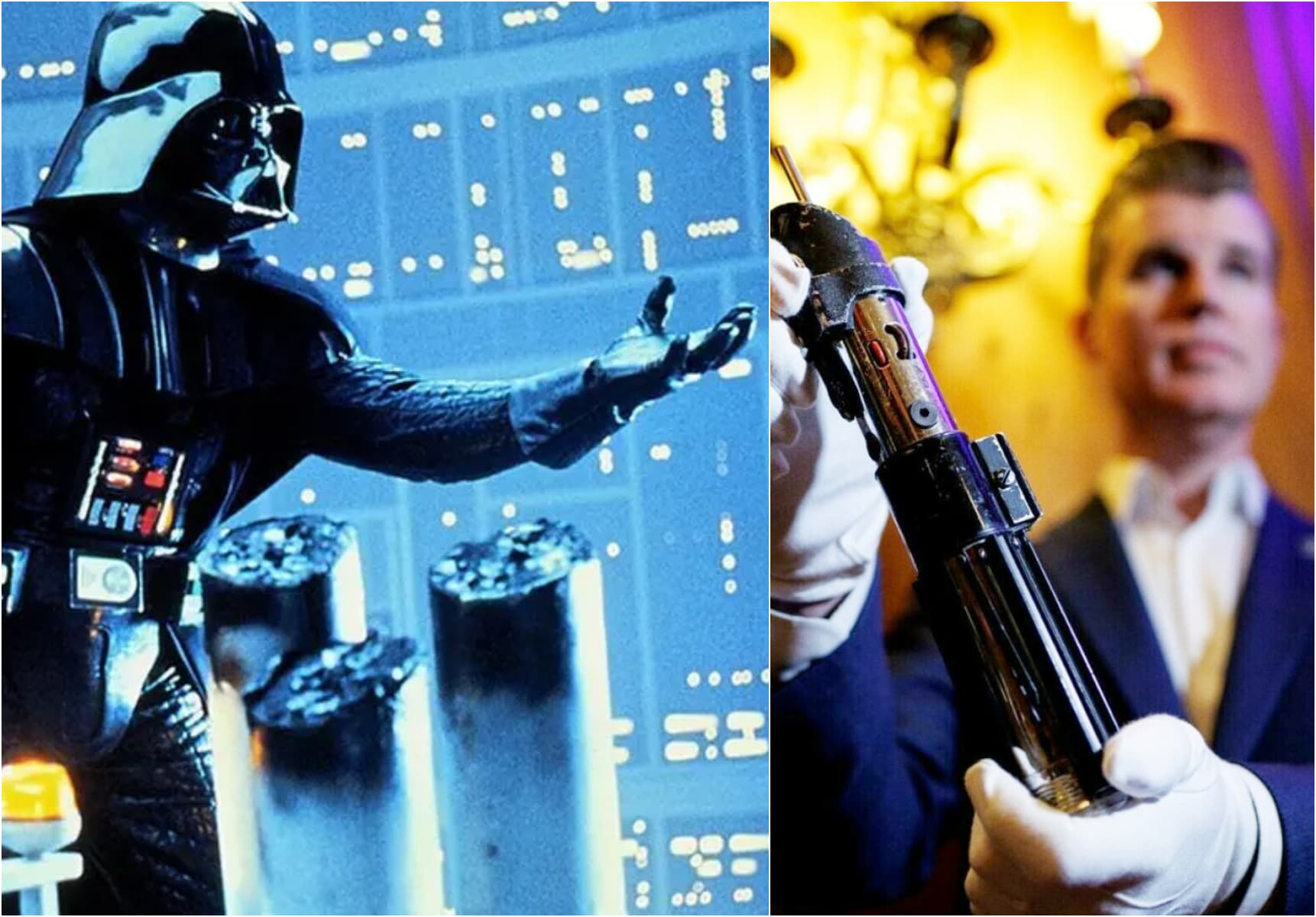 Sabia lui Darth Vader, scoasă la licitație. Așteptări de 3 milioane $ pentru emblematica recuzită din Star Wars