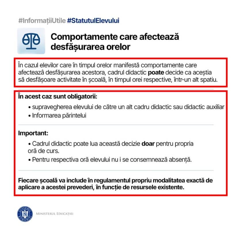Sala de detenție, introdusă în școlile din România