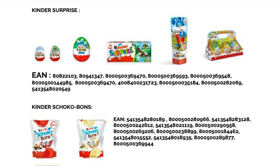 Scandalul Kinder se extinde. Nu consumați produsele din această listă!