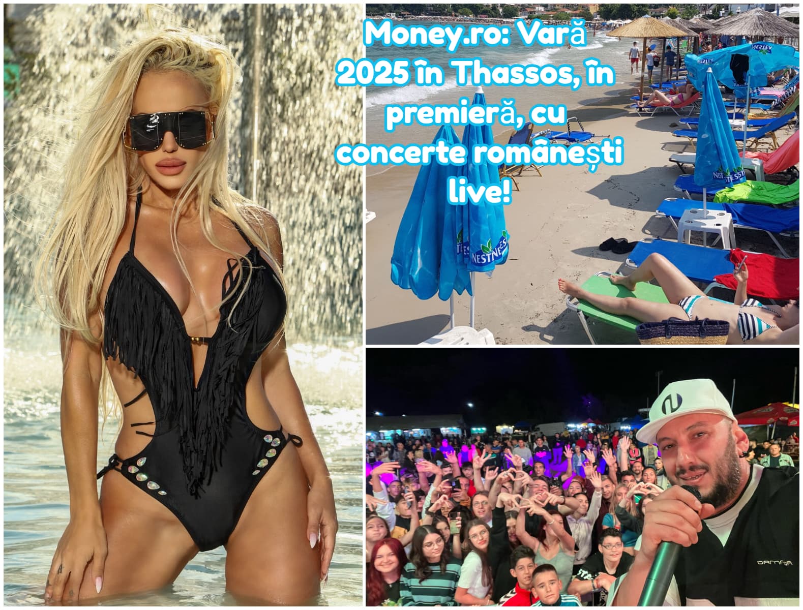 Vară 2025 în Thassos cu feta, tzatziki și... concerte live ale unor artiști români! Ce artiști vor cânta pe insulă