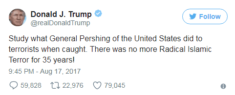 TRUMP: teroriștii ar trebui executați cu gloanțe înmuiate în sânge de porc