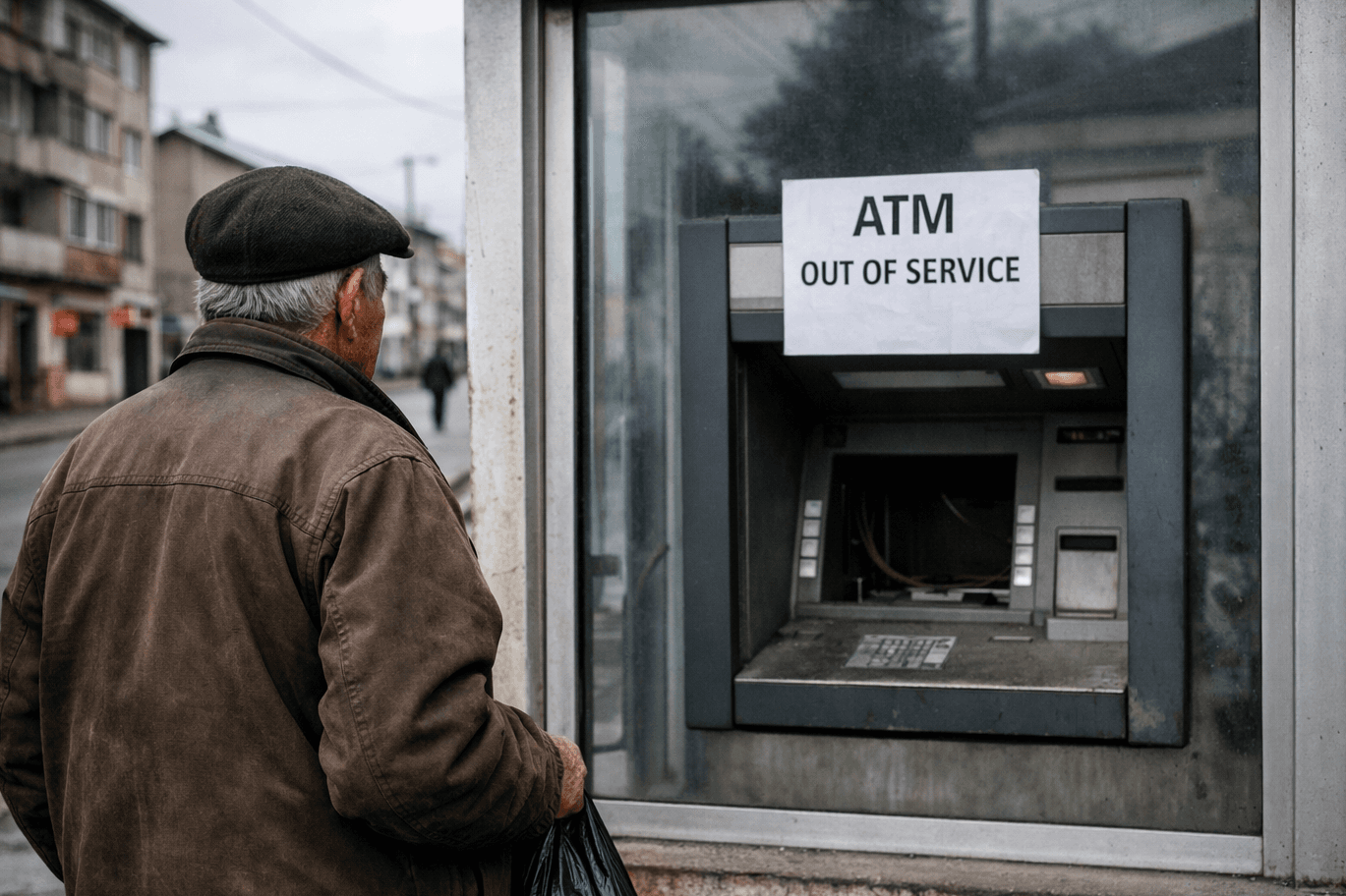 UE a redus numărul bancomatelor cu 11.000 într-un singur an. Pentru milioane de europeni drumul spre numerar devine intenționat mai dificil