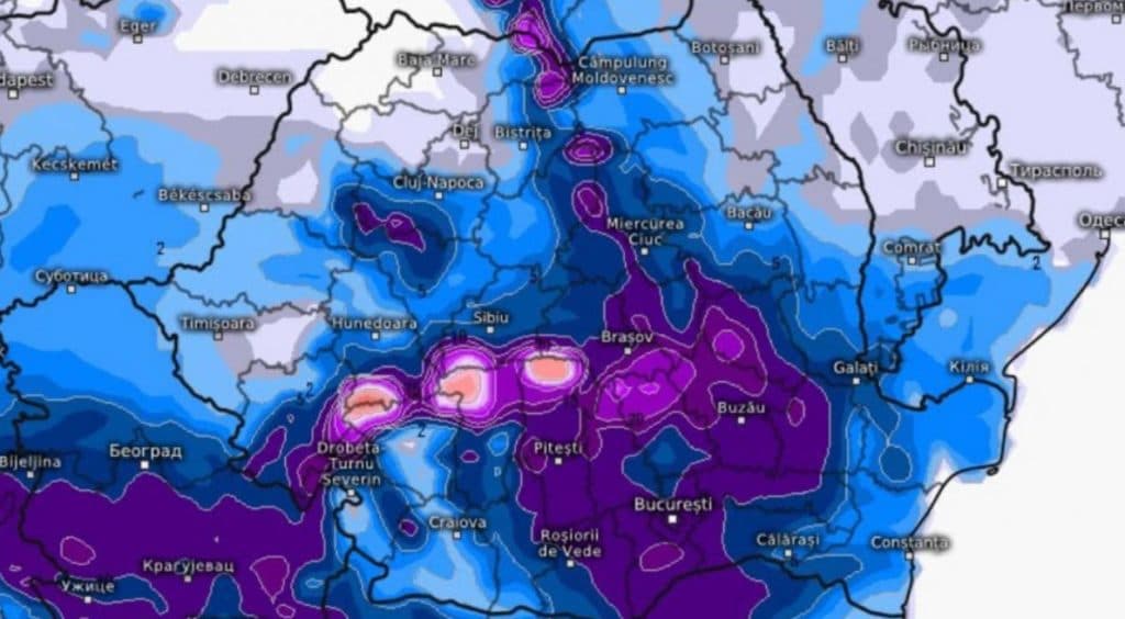 Un ciclon lovește România și aduce zăpadă și ger. Vin ninsorile și în București