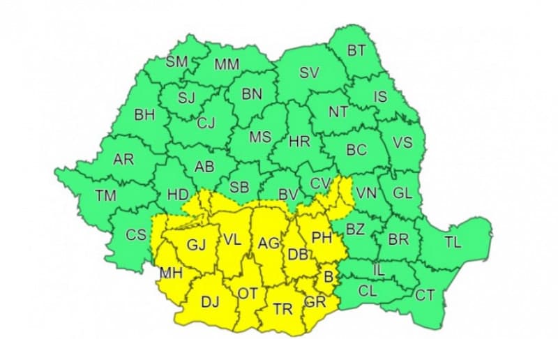 Vine zăpada! ANM a emis 2 coduri galbene de ninsori. Harta zonelor vizate