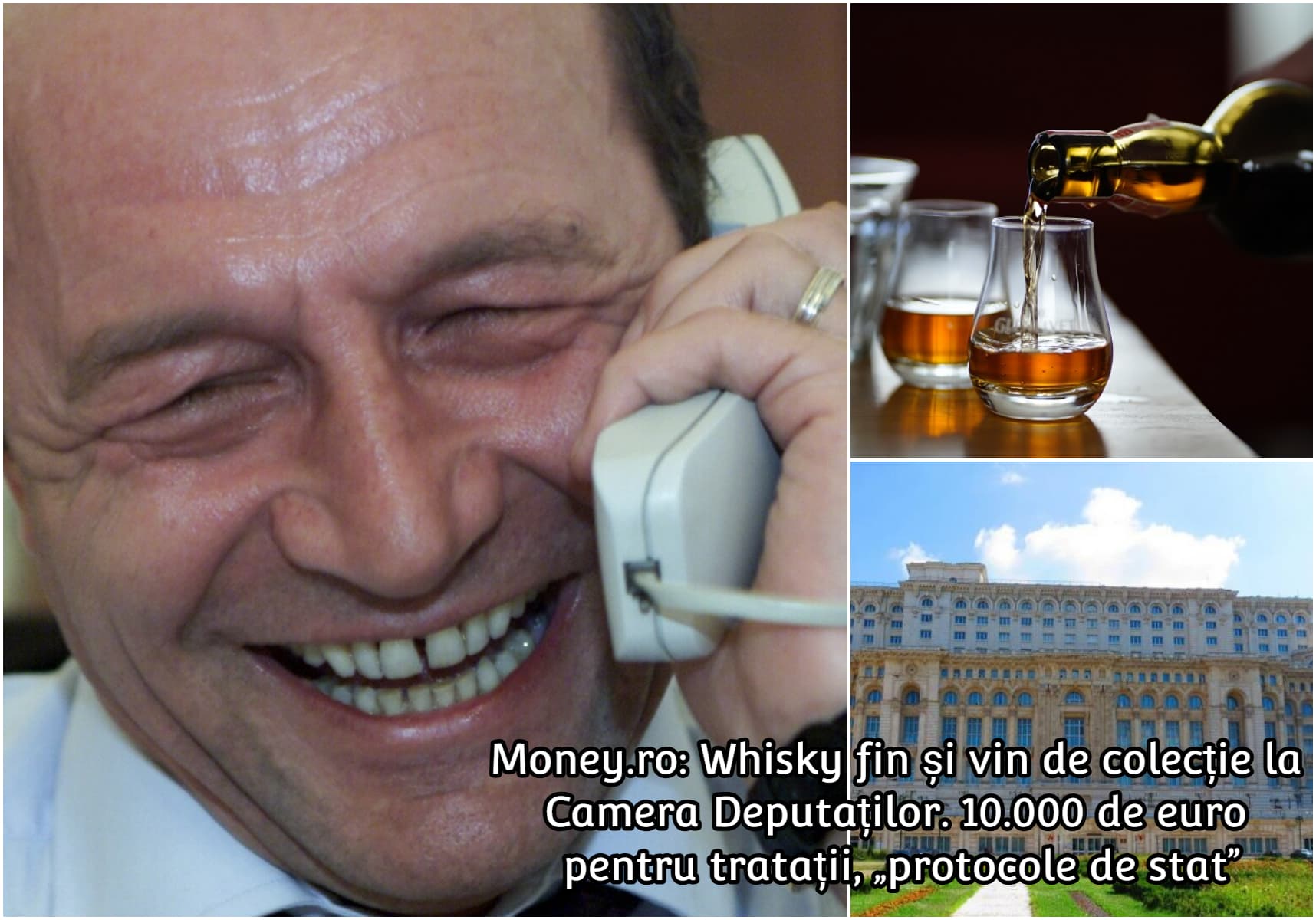 Whisky fin& vin de colecție la Camera Deputaților. 10.000 de euro pentru tratații de protocol