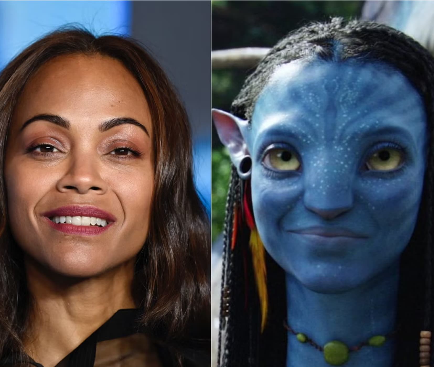 Zoe Saldana a devenit actrița cu cele mai mari încasări din istorie! Paradoxal, succesul e obținut din spatele unei măști