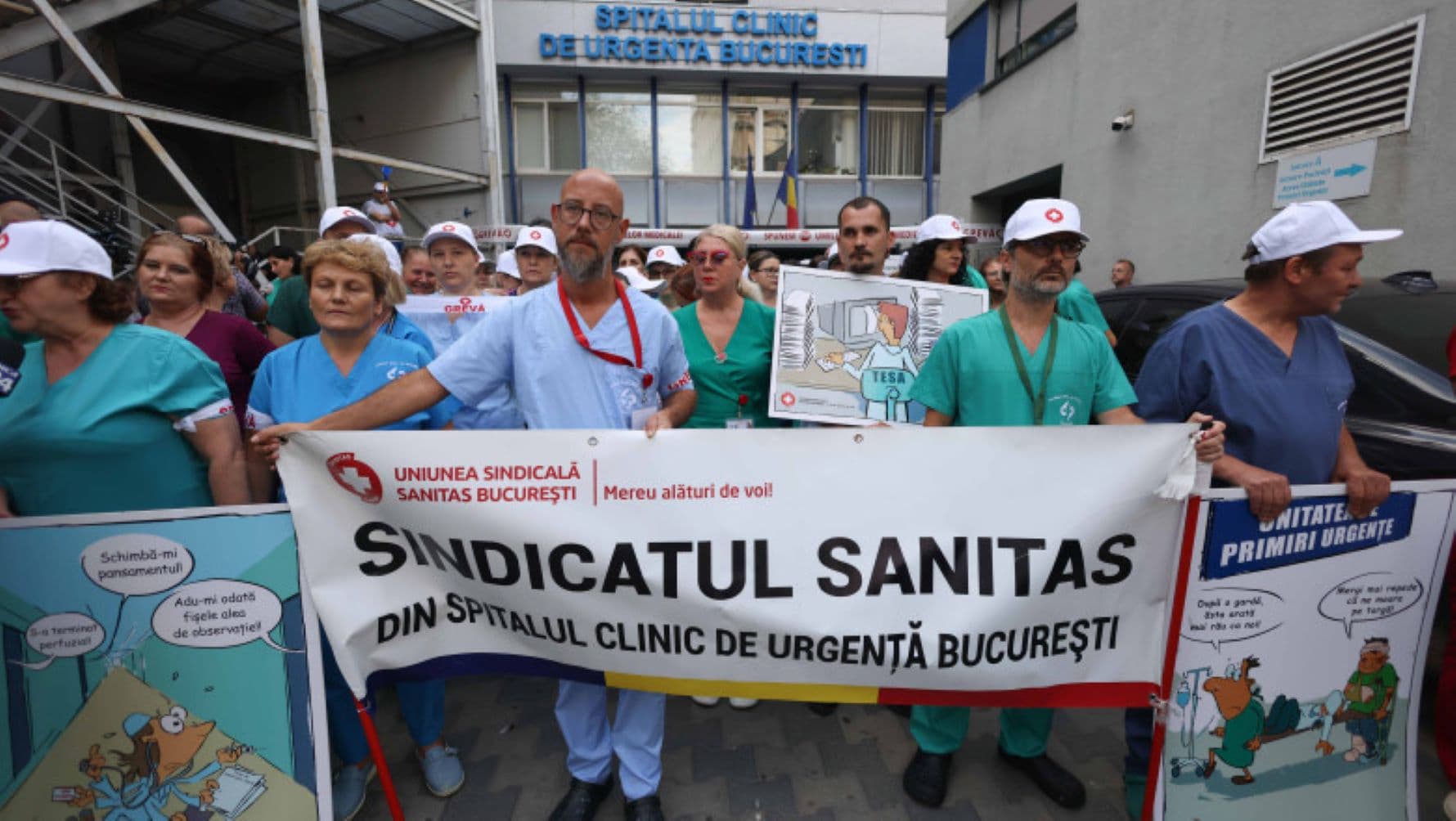 Greva continuă. SANITAS: „Nu există nicio garanție că vor fi eliminate pierderile salariale”