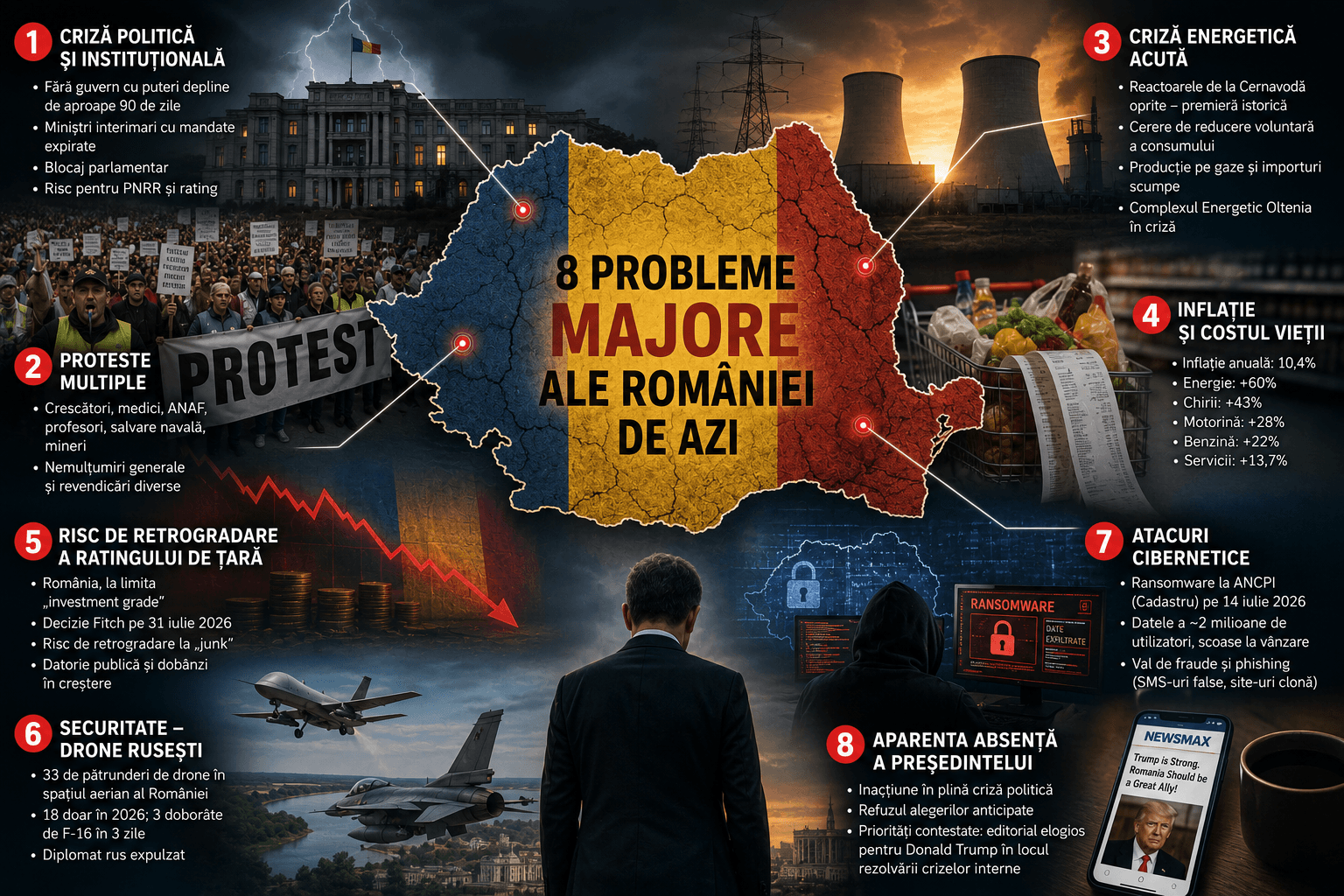 Ce-i cu debandada asta, domnule președinte? România are la sfârșit de iulie 2026 cel puțin opt probleme majore