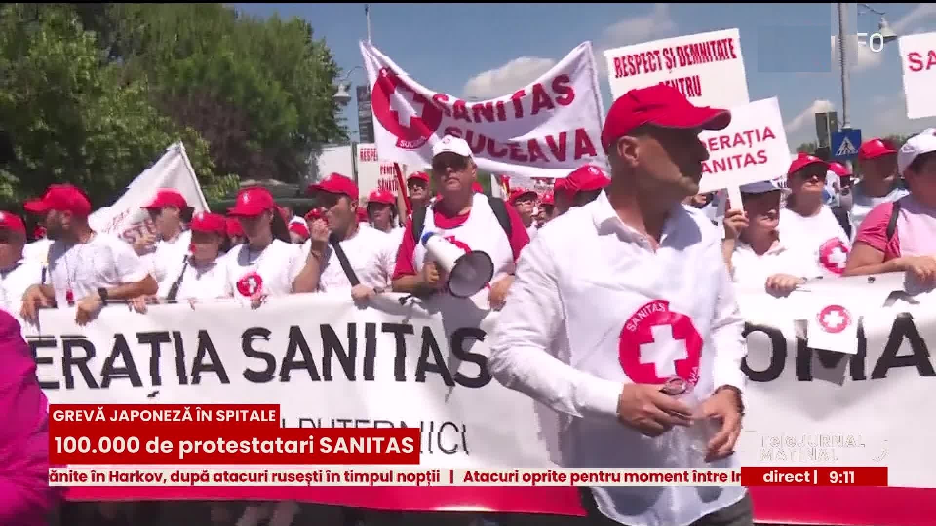 SANITAS suspendă greva generală, dar doar pe jumătate: „Nu închidem greva, doar îi dăm o șansă politicului”