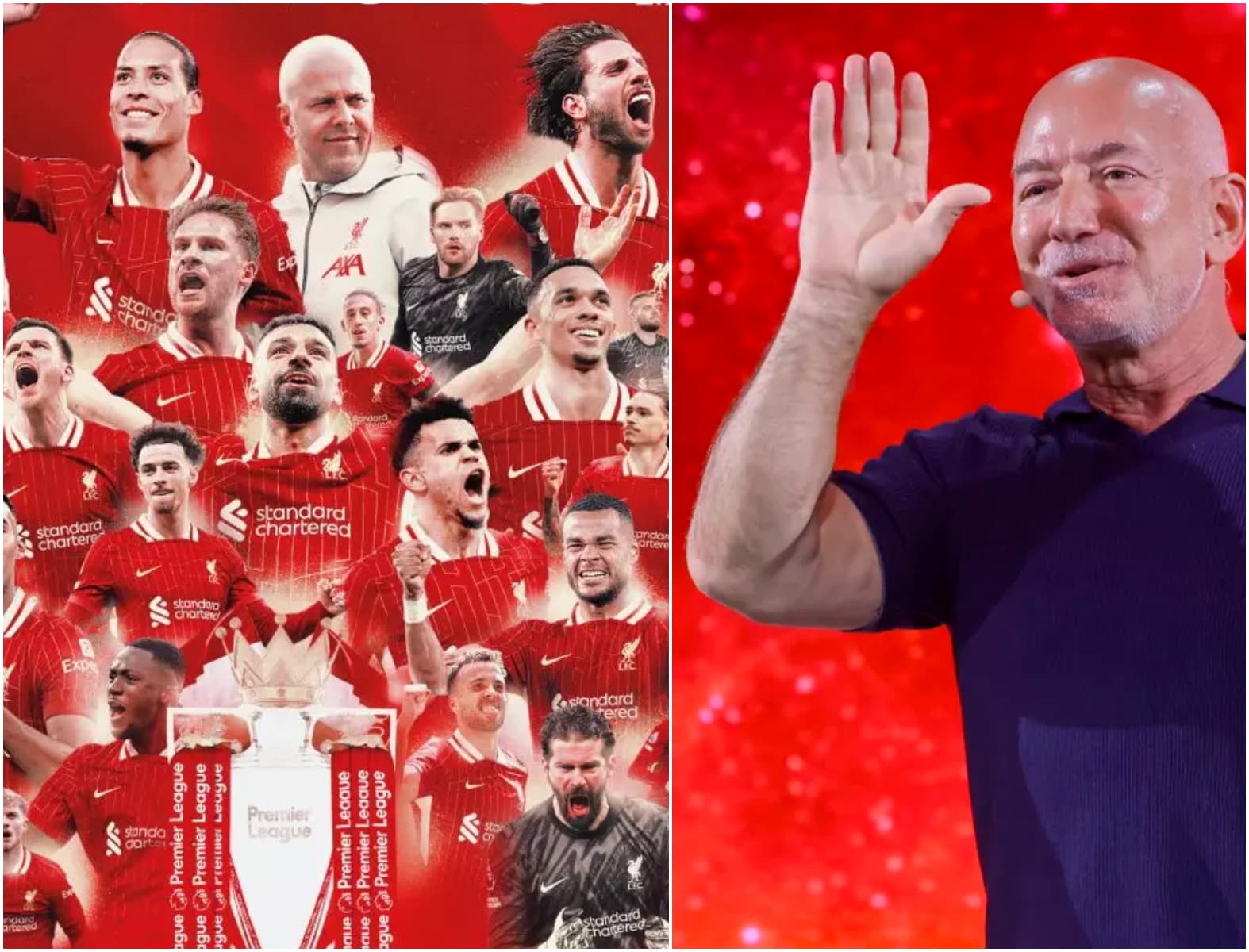 Jeff Bezos devine acționar la Liverpool FC! Miliardarul intră în acționariatul clubului, o afacere de peste 1,5 miliarde de lire