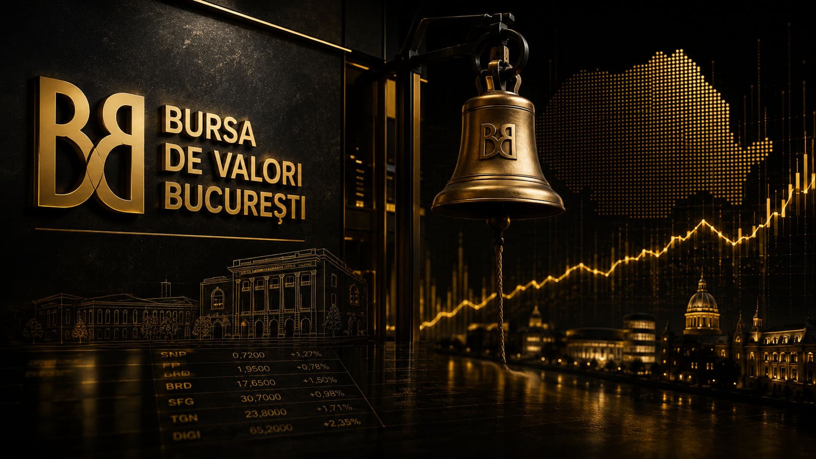 Bursa de la București a pierdut aproape 9 miliarde de lei din capitalizare într-o săptămână