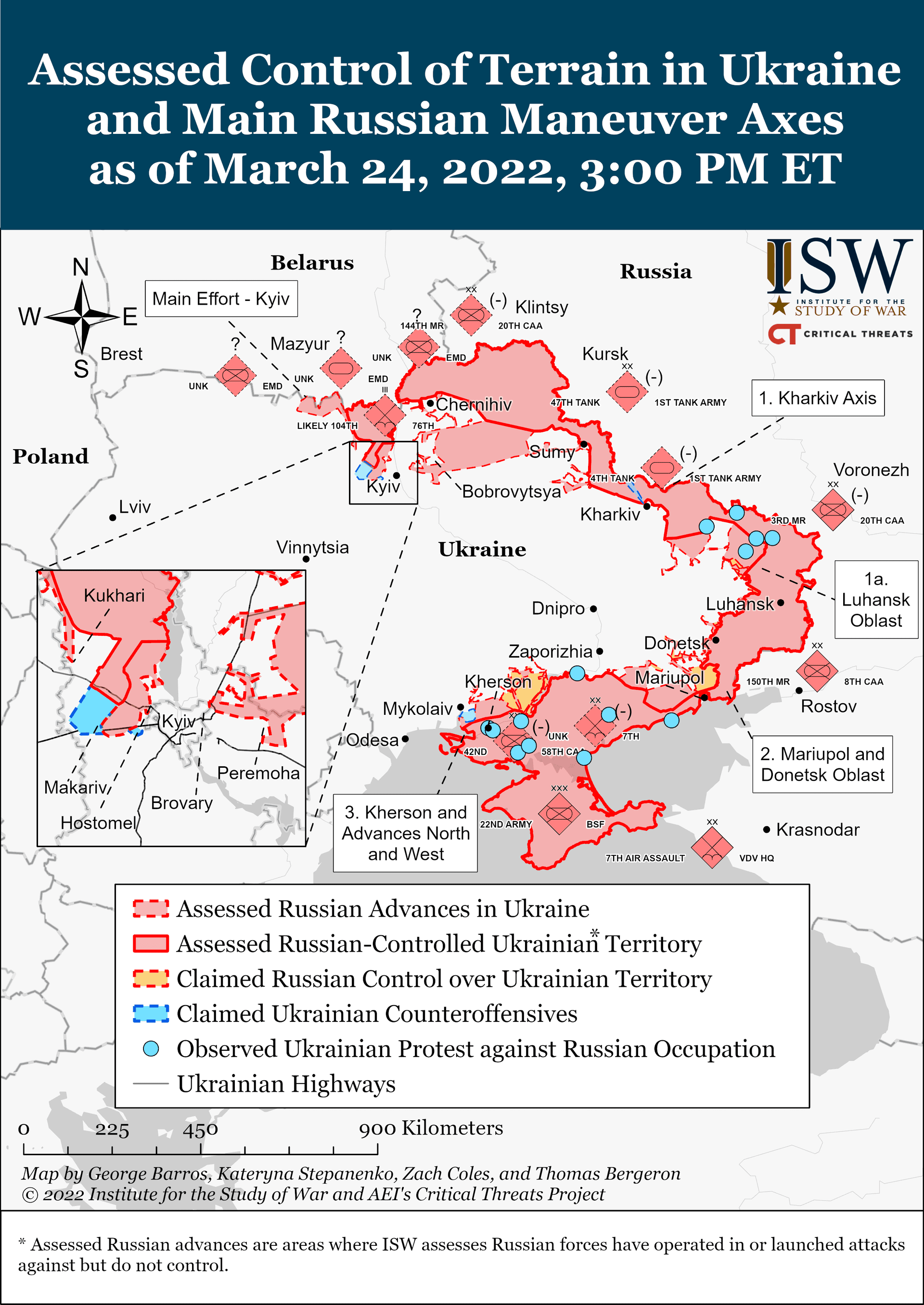 Rușii fac progrese mici, dar constante în Mariupol, în alte zone trupele de invazie au intrat în defensivă