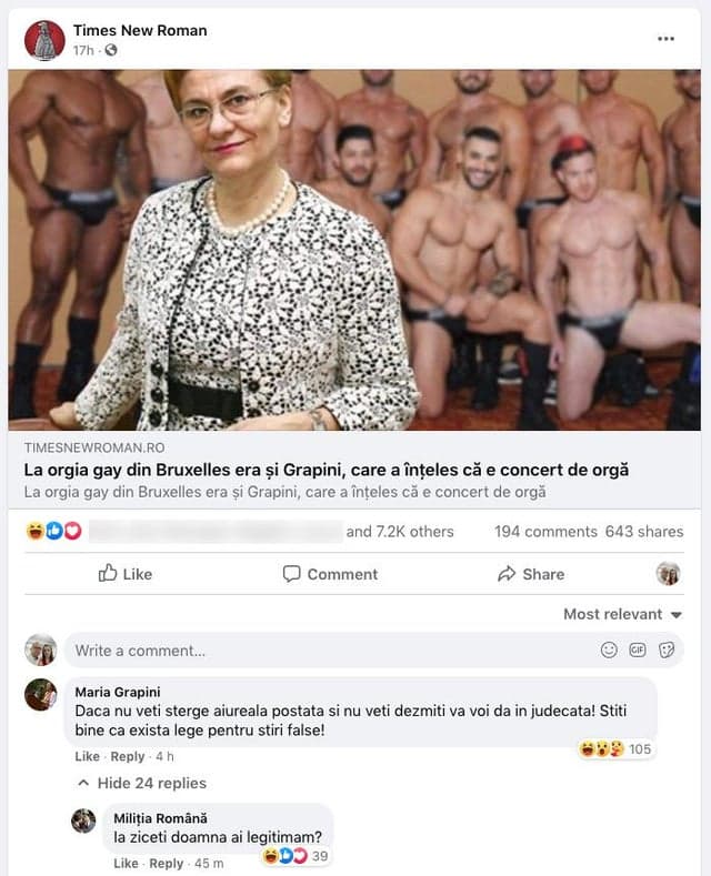 Angajații Mariei Grapini s-au suparat și i-au șters pagina de Facebook! „Oameni fără caracter”