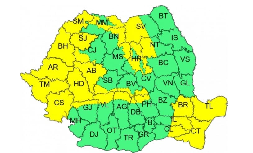 Răcire puternică a vremii, începând de luni. La munte va ninge