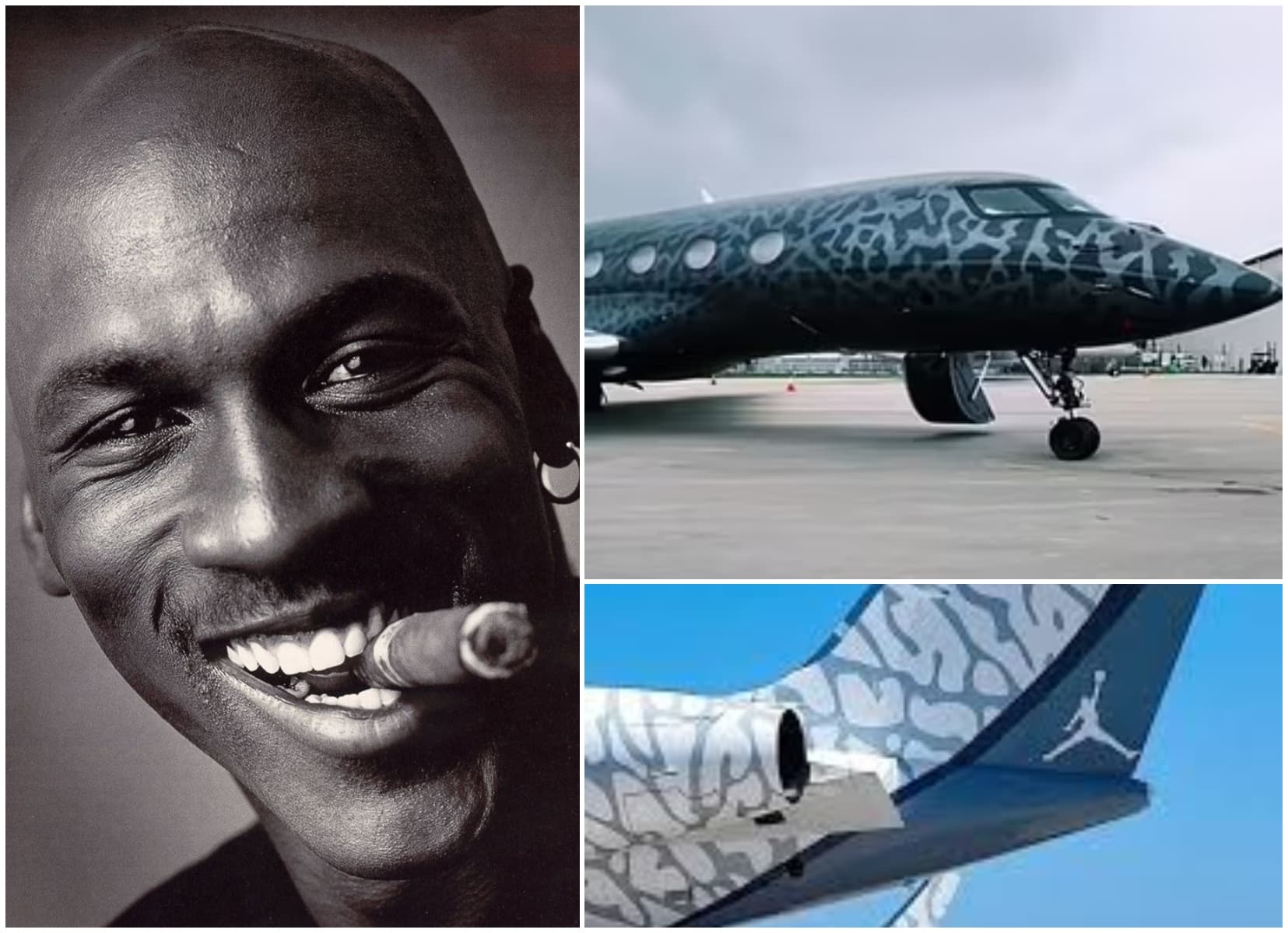 Cum arată AIR Jordan, avionul cameleonic al lui Michael Jordan de 78 milioane $! Numai vopseaua a costat 500.000 $