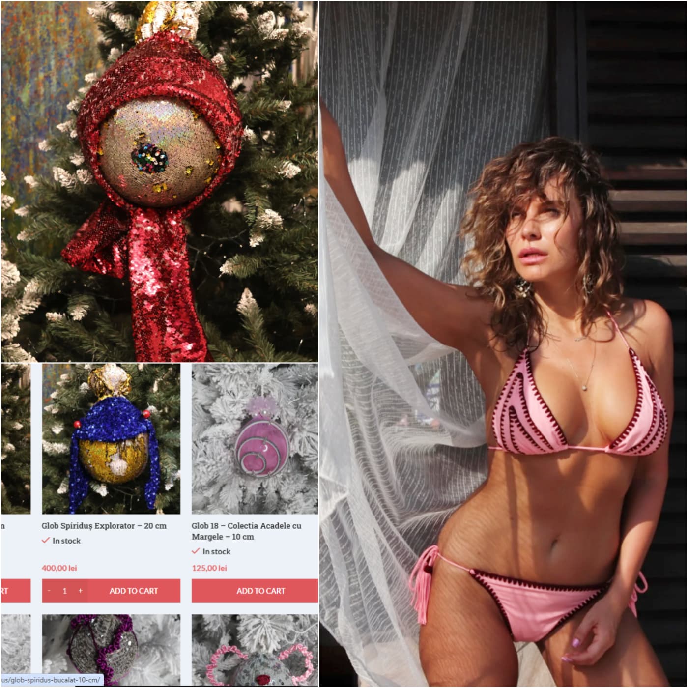 Anna Lesko îți îmbodobește bradul artistic! Vinde globuri pictate manual și cu 500 lei bucata