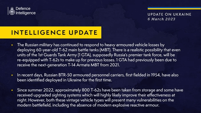Armata rusă desfășoară tancuri vechi de 60 de ani pentru a compensa pierderile de vehicule blindate