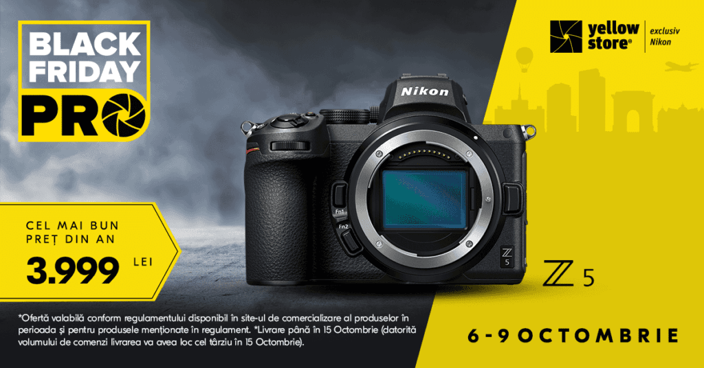 <strong>Black Friday PRO pe Yellow Store – magazin exclusiv Nikon </strong>