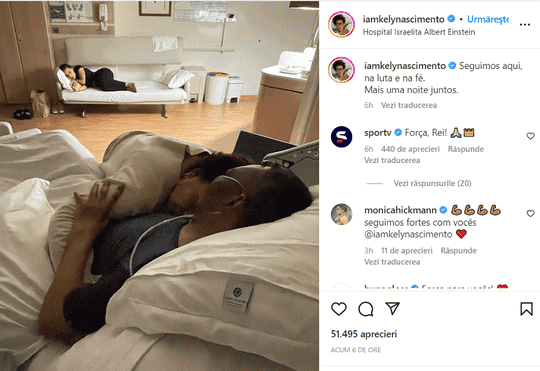 Emoționant! Mesajul postat de fiica lui Pele din spitalul în care fostul mare fotbalist este internat