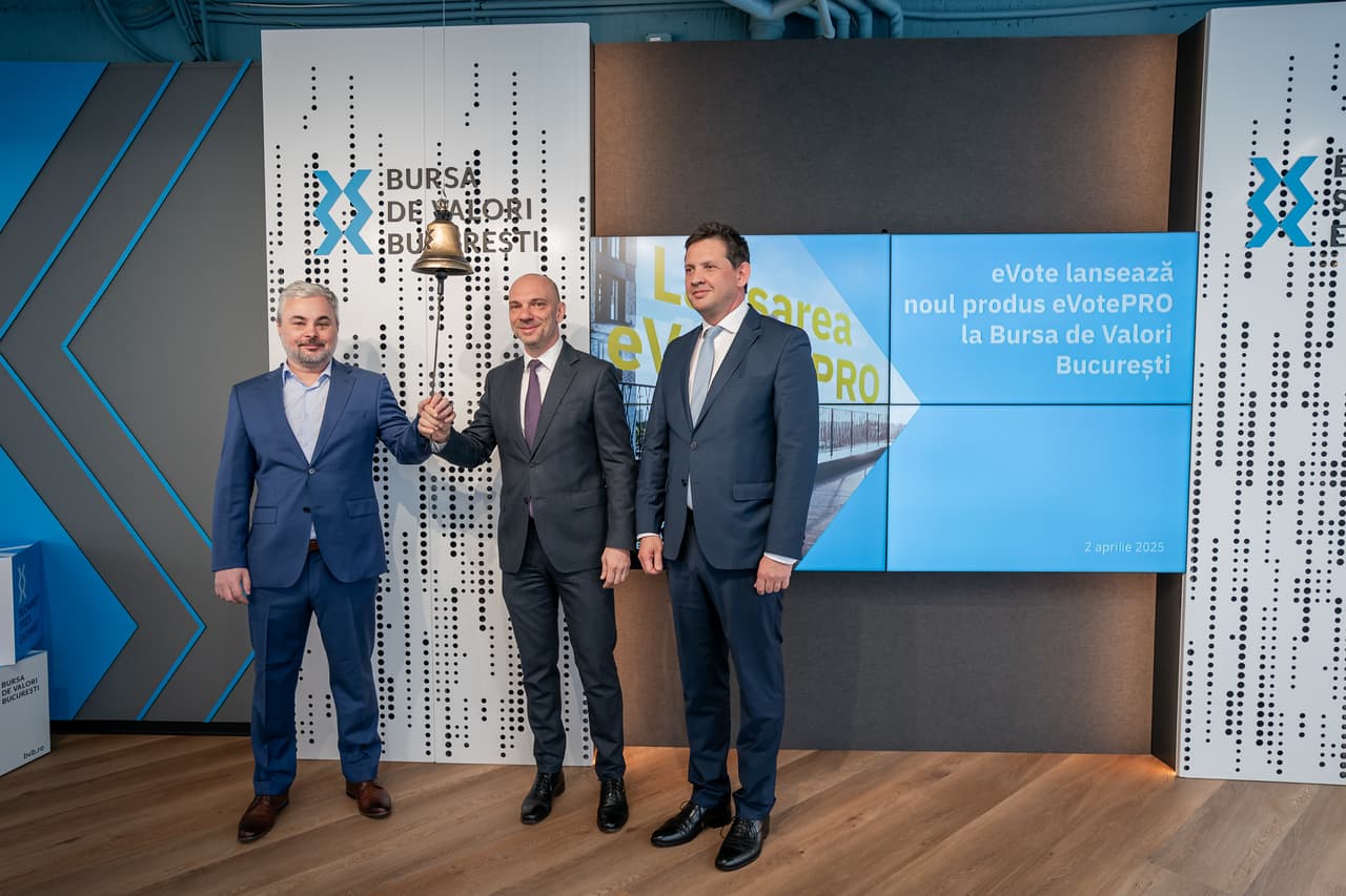 eVOTE inovează piața de capital. Lansarea eVotePRO, soluția avansată pentru votul electronic al investitorilor instituționali