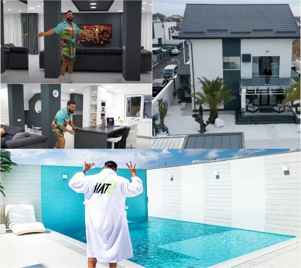 Imagini din interiorul vilei colosale a lui Dorian Popa /VIDEO! ”Am sărit de 300.000 de euro, cu discounturi” Are 400 mp, solar, cinematograf și piscină!