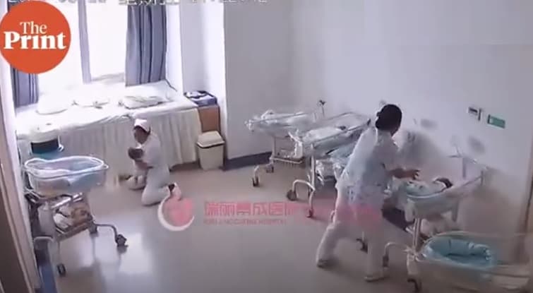 Imagini din timpul cutremurului. Reacția uluitoare a asistentelor din maternitate. VIDEO