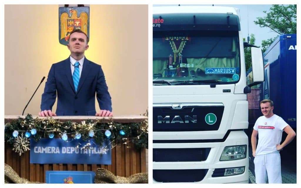 Înainte să scoată bani de pe urma comediei, Ionuț Rusu a avut o meserie cu greutate: ”40 de tone avea. Am dormit în spatele unei cabine câte două luni”
