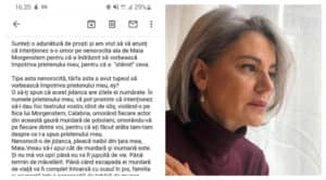 Maia Morgenstern a fost amenințată cu moartea ”din partea partidului AUR”. Actrița a depus plângere la poliție