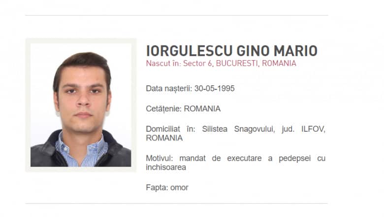 Mario Iorgulescu a fost dat în urmărire generală de Poliția Română. Își va executa pedeapsa fiul lui Gino Iorgulescu?