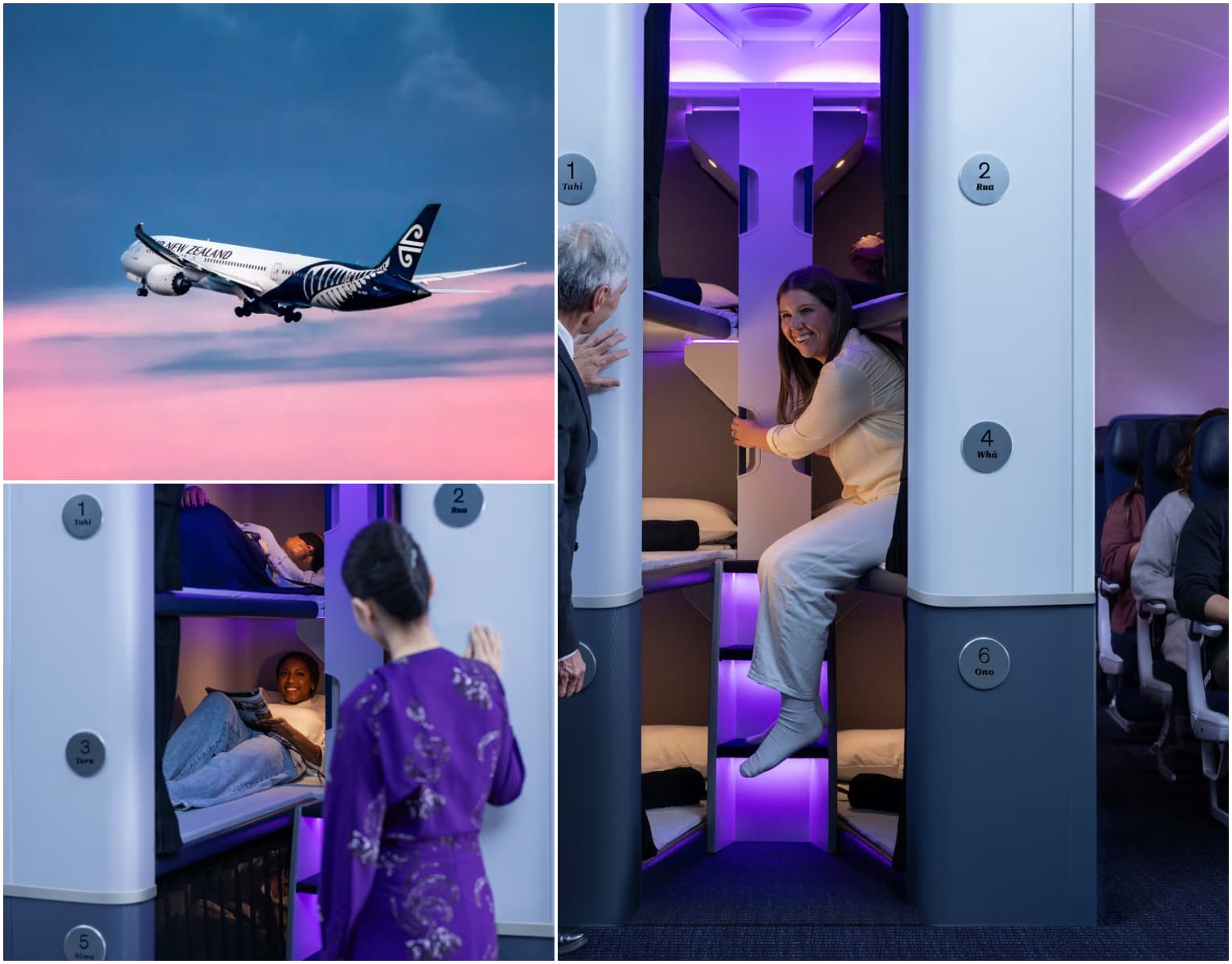 O companie aviatică bagă paturi suprapuse la clasa economică. Somn sănătos dar de maxim 4 ore!