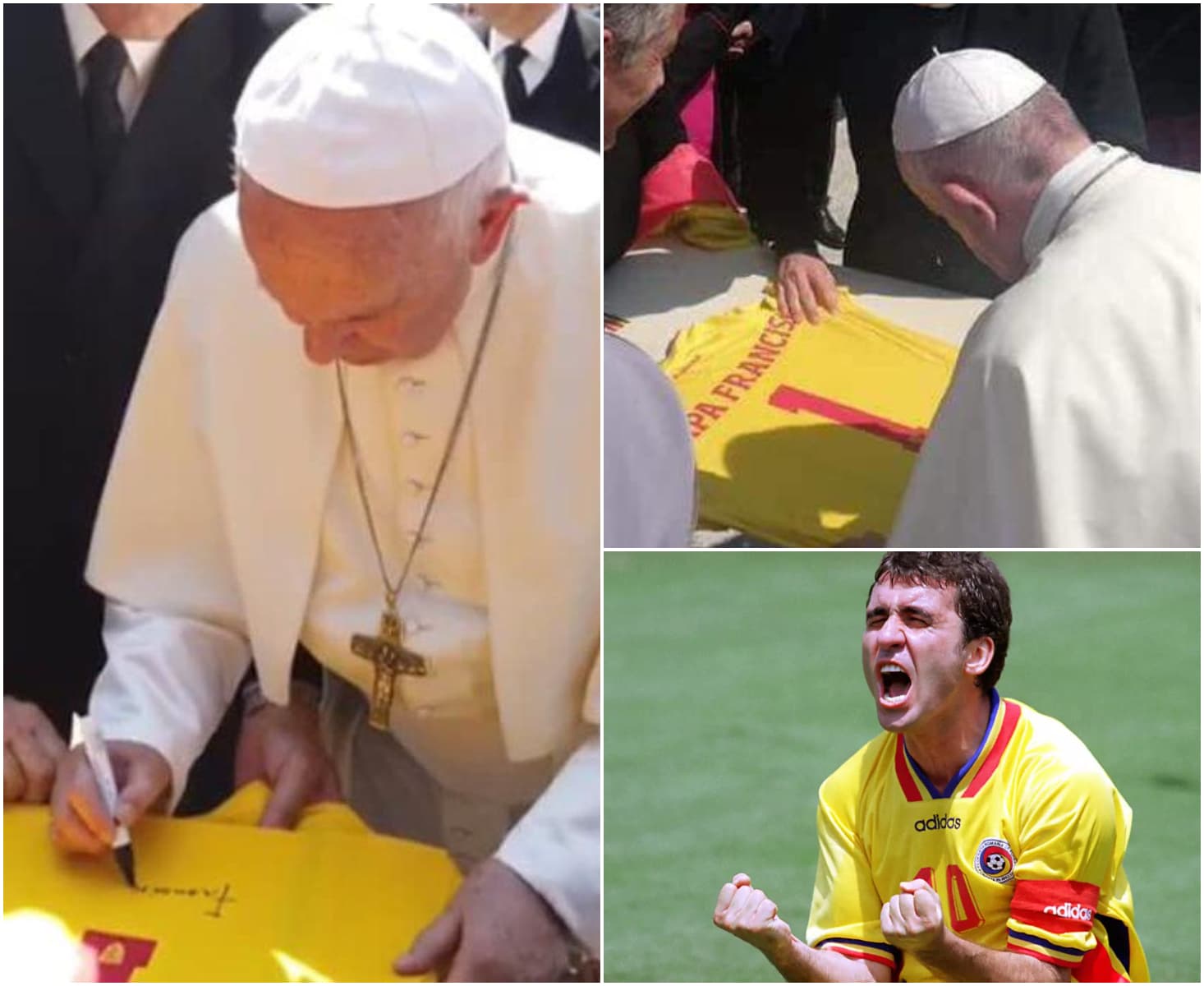 Papa Francisc și povestea tricoului norocos al echipei naționale a României de la EURO 2024. L-a semnat ”Franciscus”!