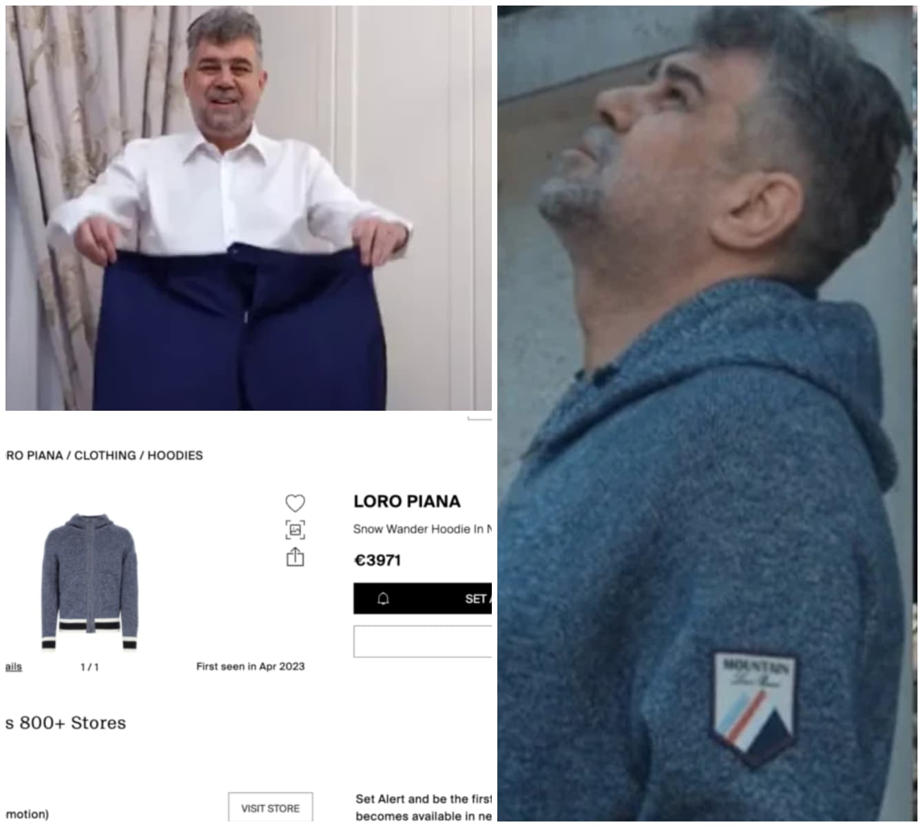 Premierul Ciolacu stârnește controverse! Puloverul de 4.000 de euro cu care s-a urcat în copac