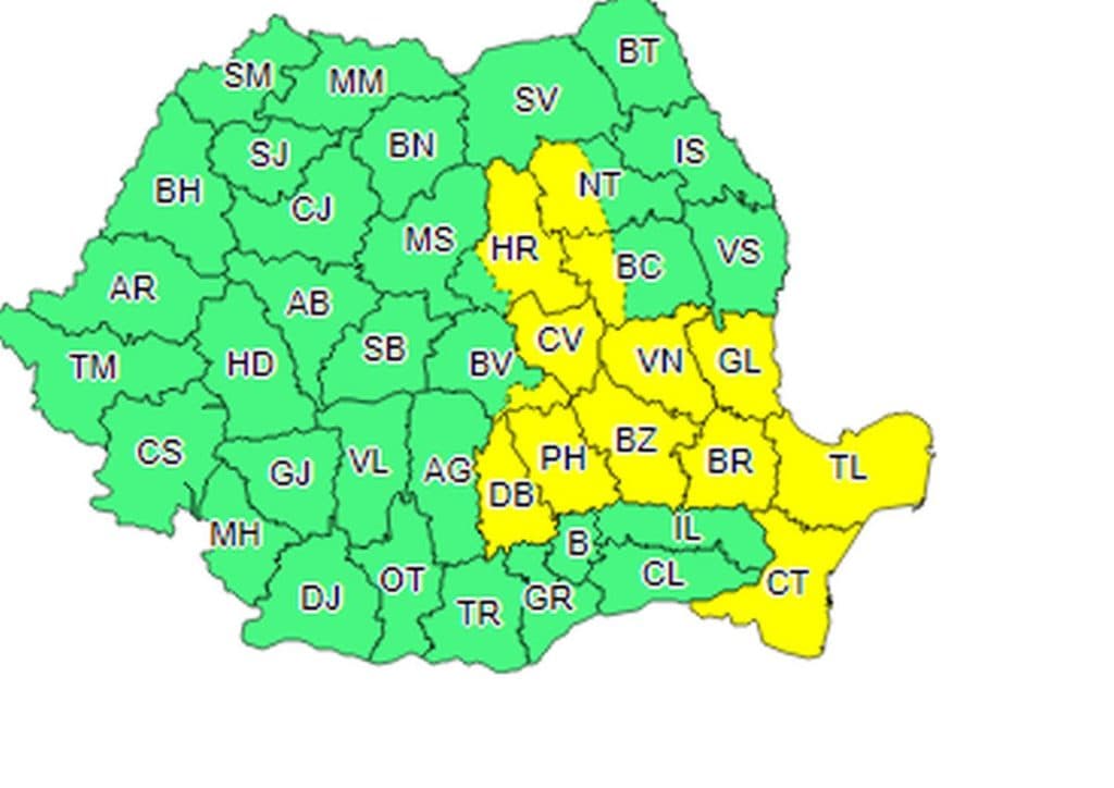 România, împărțită între caniculă și instabilitate atmosferică. Va ploua și la mare