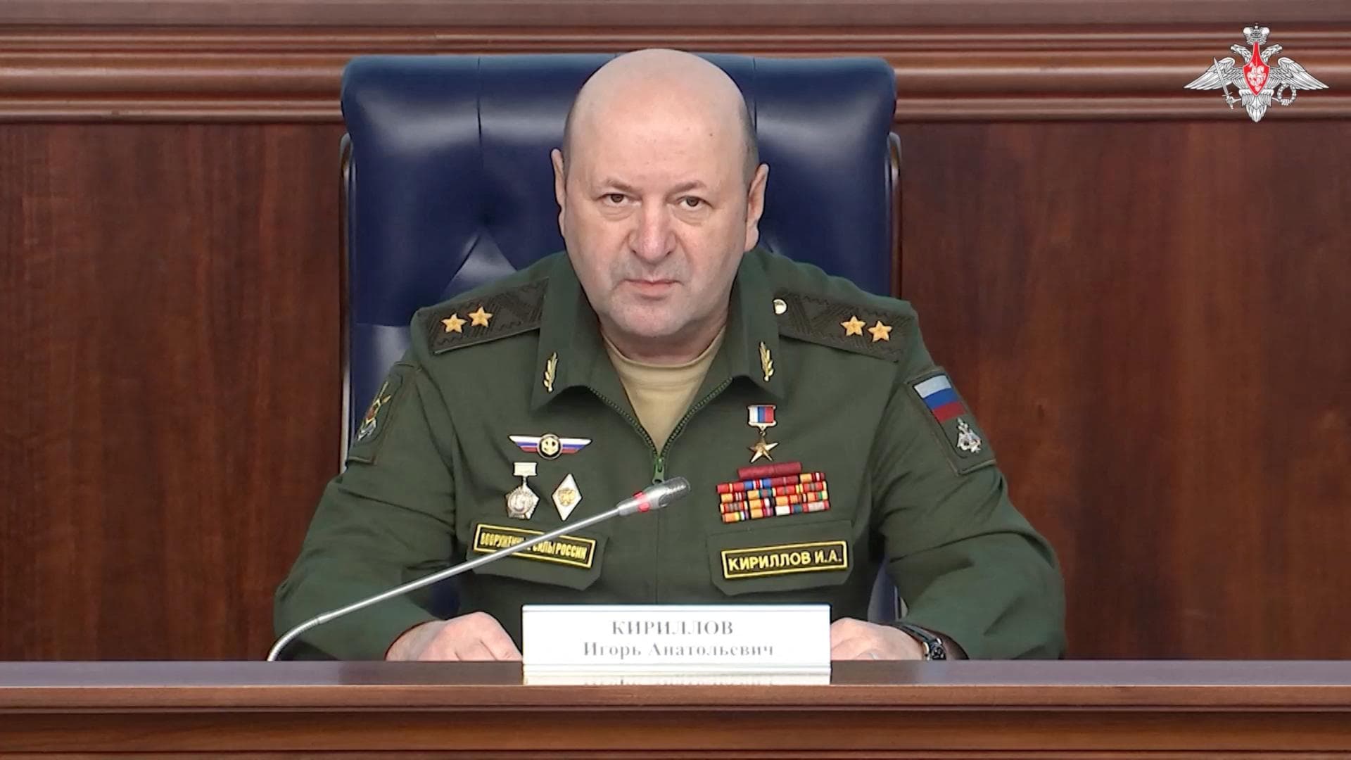 Rusia a reținut un suspect pentru uciderea șefului armelor chimice