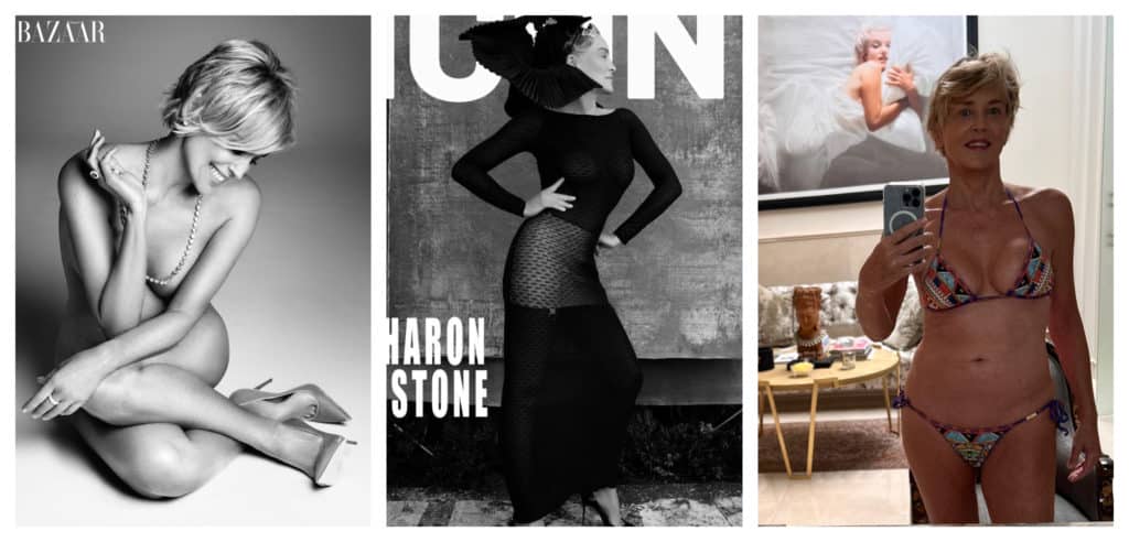 Sharon Stone a pozat fără lenjerie intimă, la 64 de ani/ FOTO! Actrița din ”Basic Instinct” este o afaceristă de succes