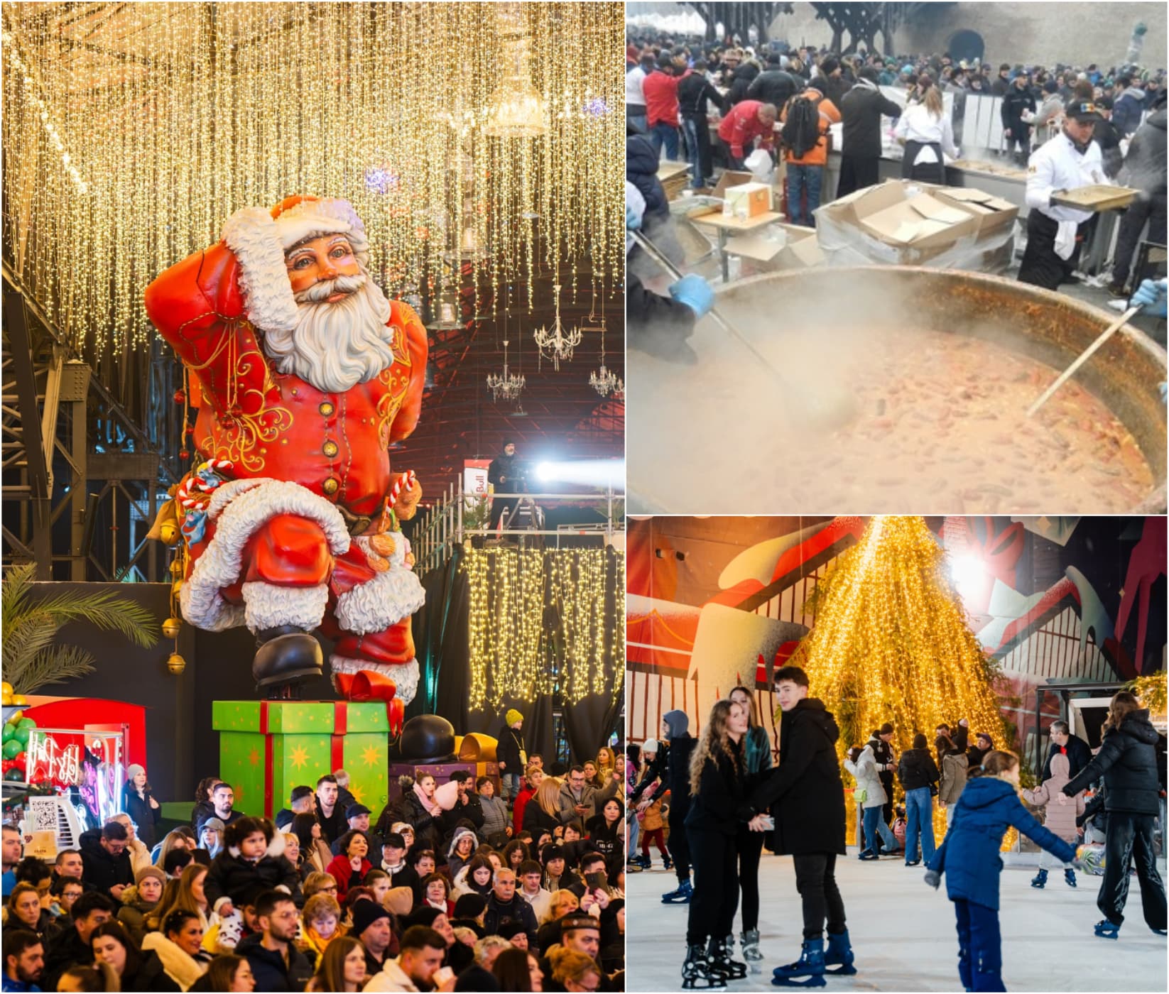 Programul târgul de Crăciun Winter Wonderland- aprinderea iluminatului cu Direcția 5 /Ziua Națională cu Lupii lui Calancea și 10.000 de porții de fasole