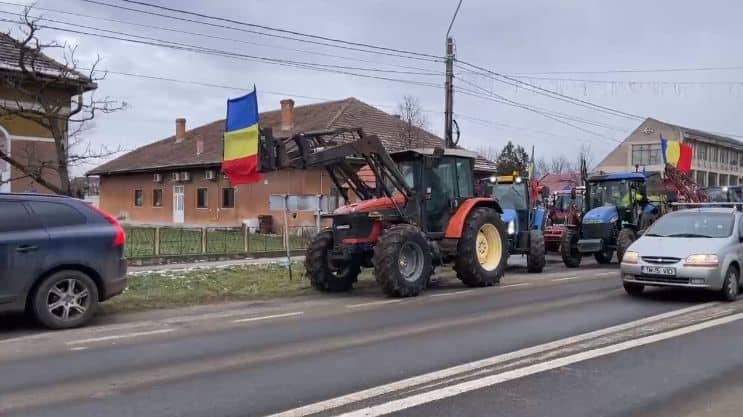 Trafic complet blocat pe DN 1 F, în Vama Urziceni, din cauza protestatarilor
