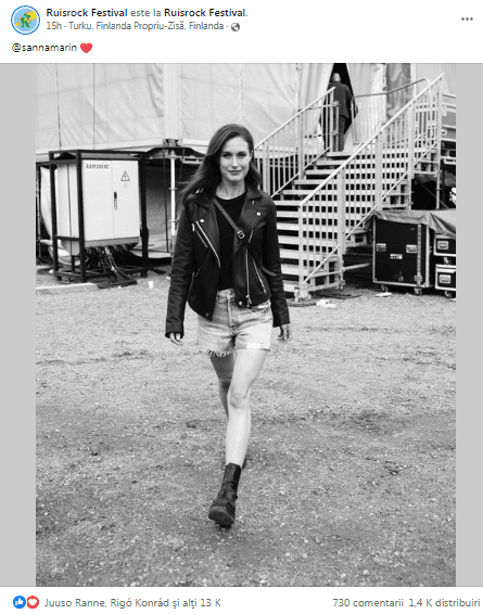 Șefa guvernului finlandez, imagine virală la un festival de rock! ”Premierul vostru e la fel de cool?”