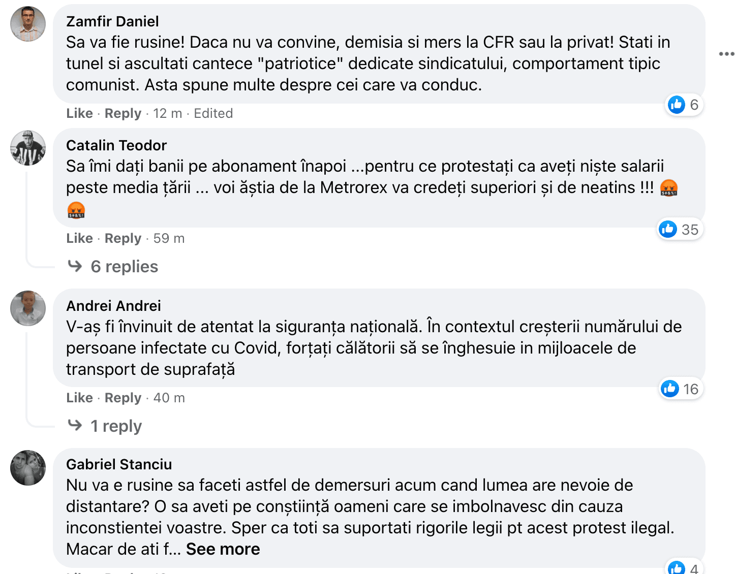 FURIE pe pagina greviștilor: ”Mafioții închid metroul”
