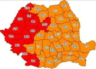 Premiera istorică: Vineri și sâmbătă avem al doilea COD ROȘU de caniculă din această vară