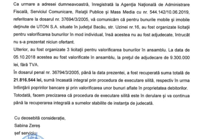 FISCUL, incapabil să recupereze marile prejudicii. Dosarul RAFO este elocvent
