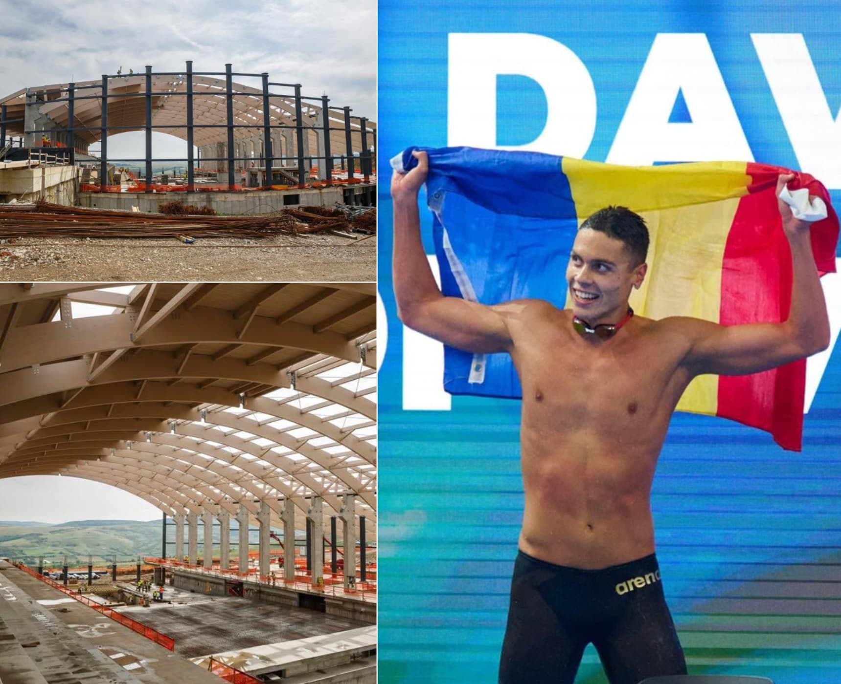 Bazinul „David Popovici” din Cluj-Napoca, aproape finalizat! Investiție de 28 de milioane de euro