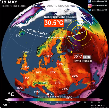 Anomaliile VREMII: În ARCTICA e mai cald decât în toată Europa!