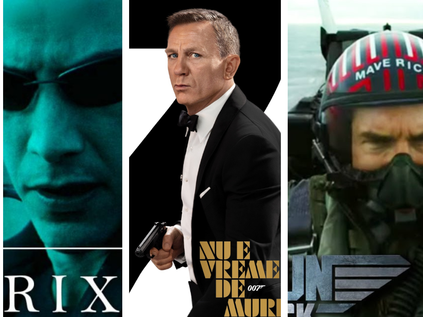 Super filme ce vor fi lansate în 2021. Revin pe marile ecrane succese precum: Matrix 4, Top Gun: Maverick ori Mission Impossible 7
