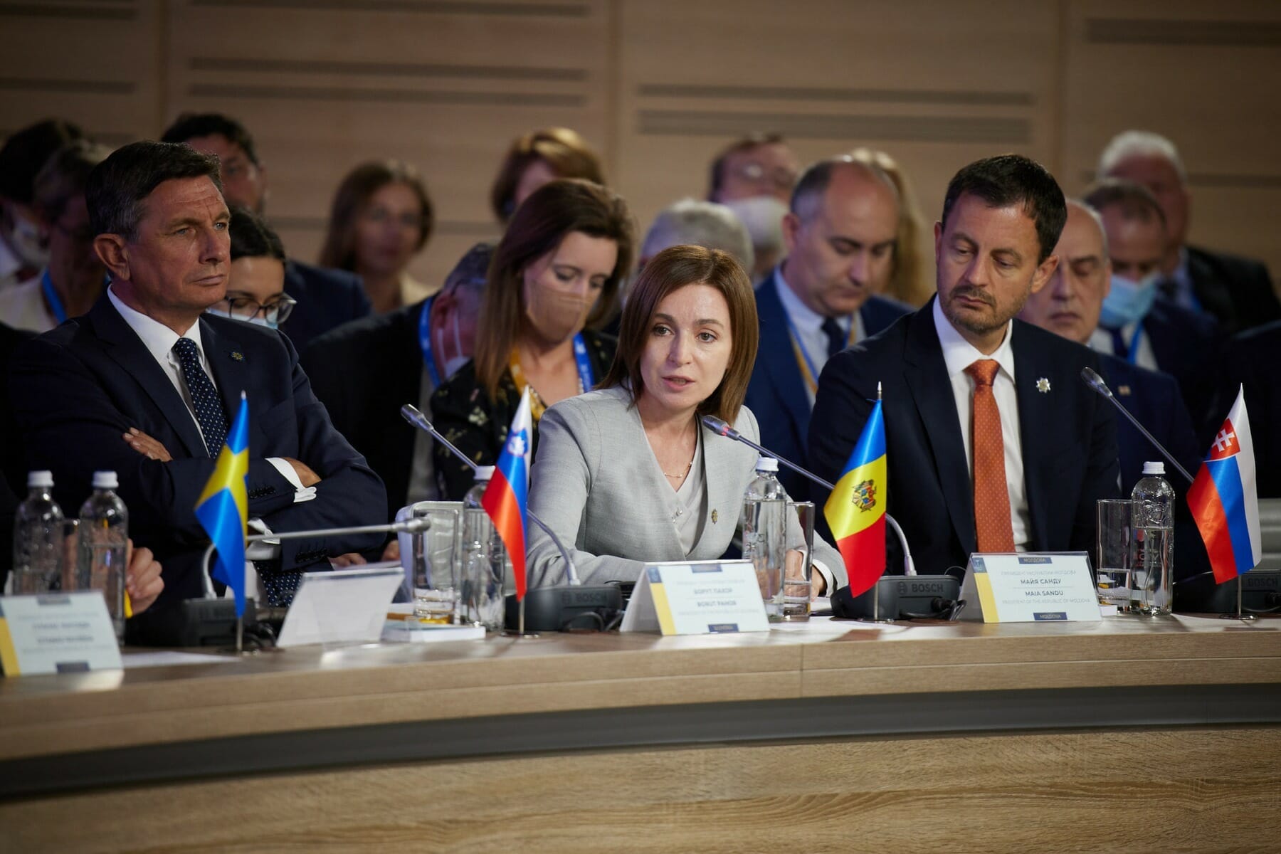 Maia Sandu, discurs mai dur decât al lui Florin Cîțu împotriva Rusiei la summitul de la Kiev