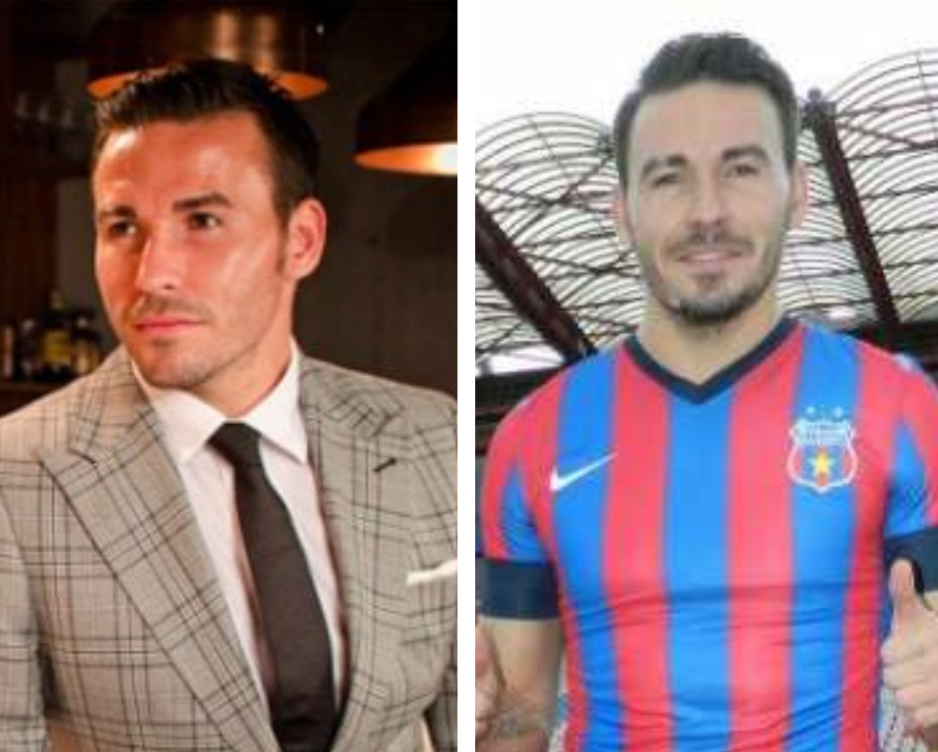 ”Prințul” Adrian Cristea a schimbat echipamentul de fotbal cu costumul. Fosta vedetă a naționalei are o linie de haine de lux