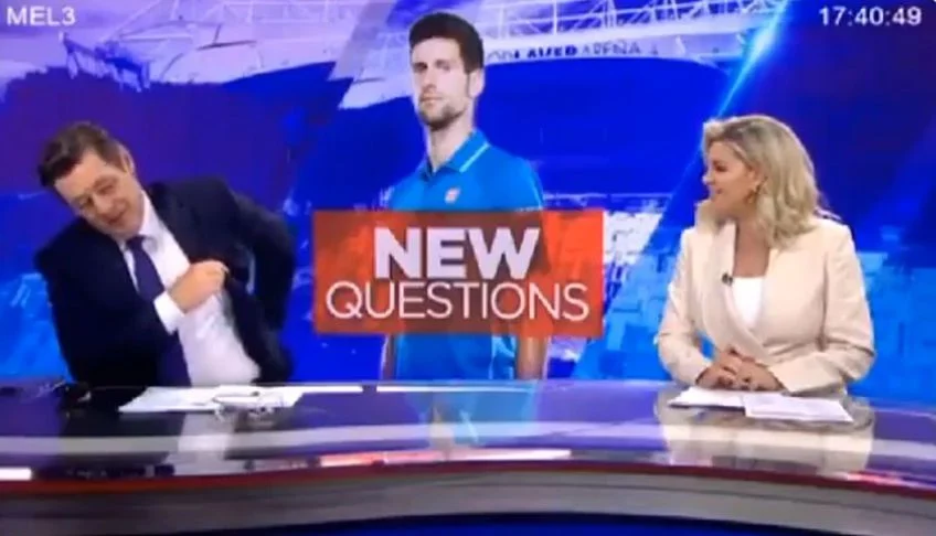 „Djokovic, un mincinos idiot! Ne spune rahaturi”. Prezentatorii nu știau că sunt filmați!