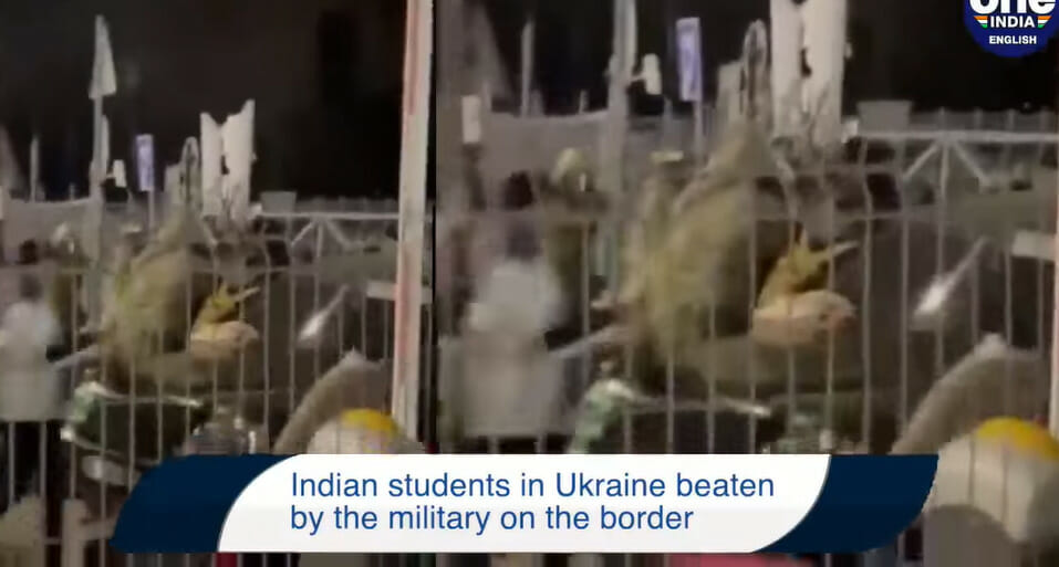 Studenți indieni, bătuți la graniță de militarii ucraineni! VIDEO