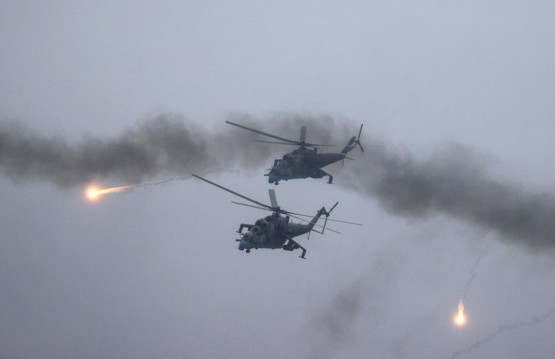 Elicoptere rusești, activități intense lângă granița cu România!