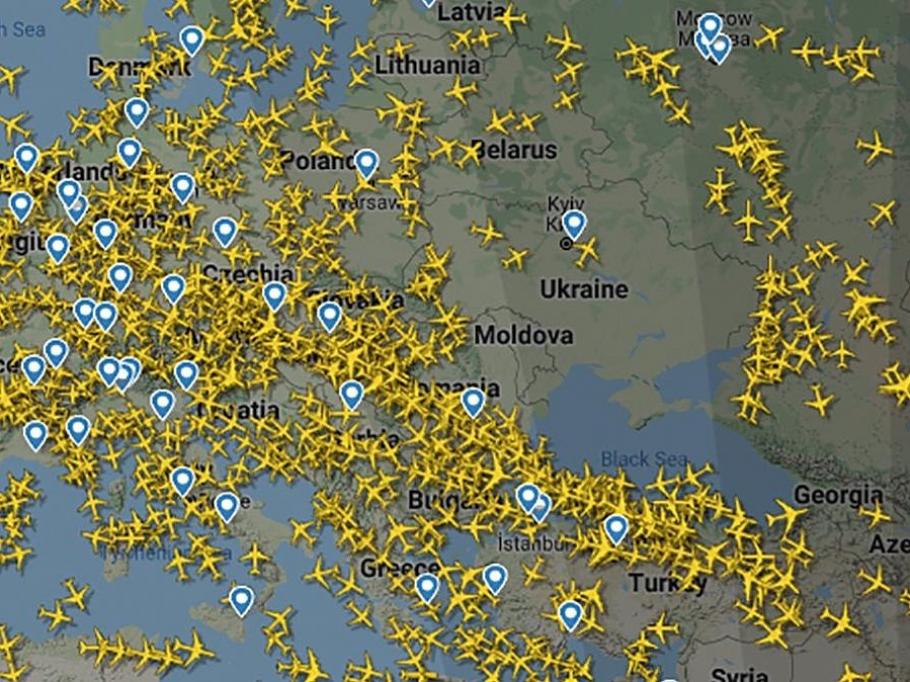 Aglomerație pe cerul patriei! Aproape nimeni nu mai zboară peste Ucraina FOTO